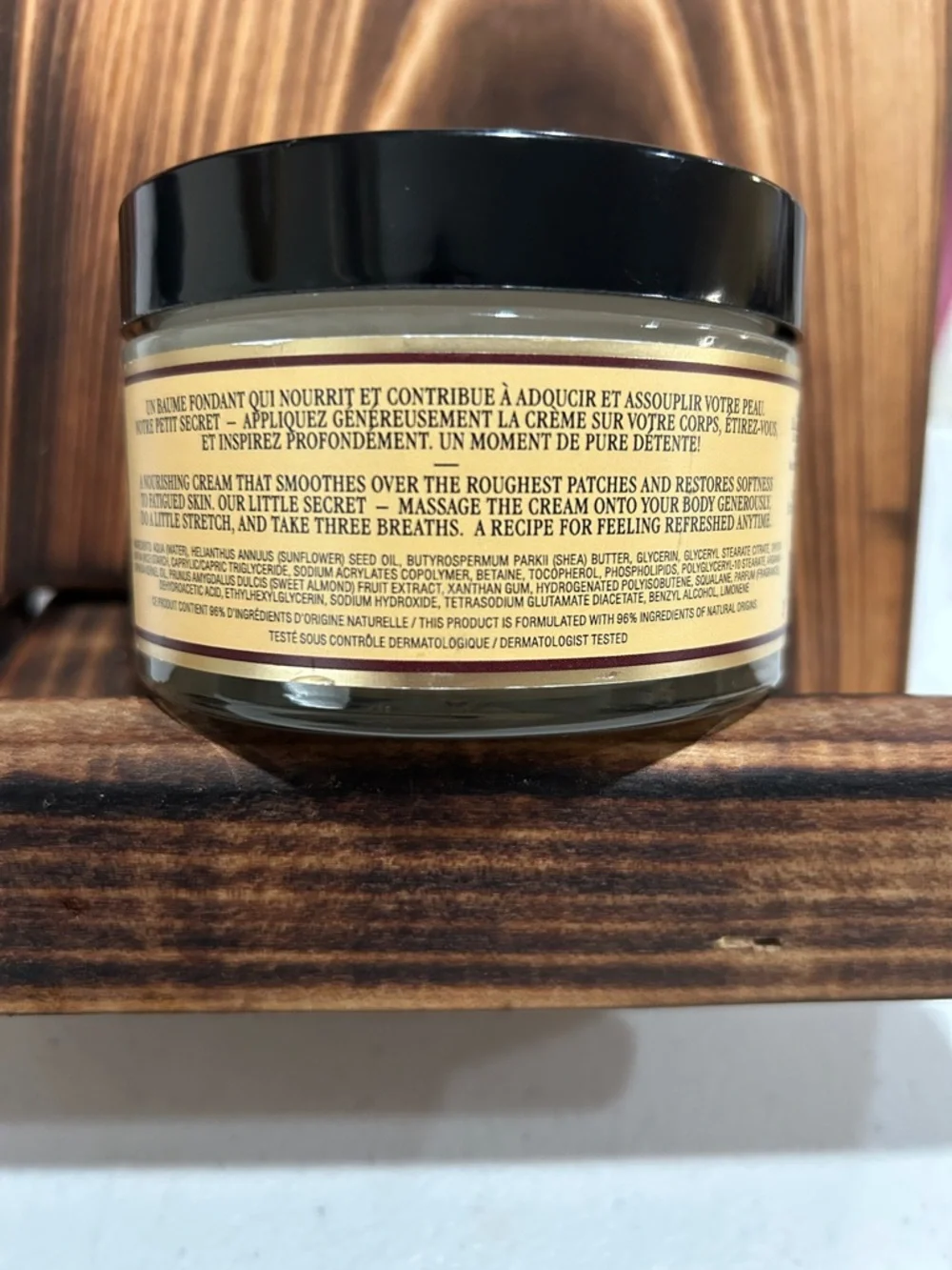 Le Corp Body Cream Jar in Cream and Black